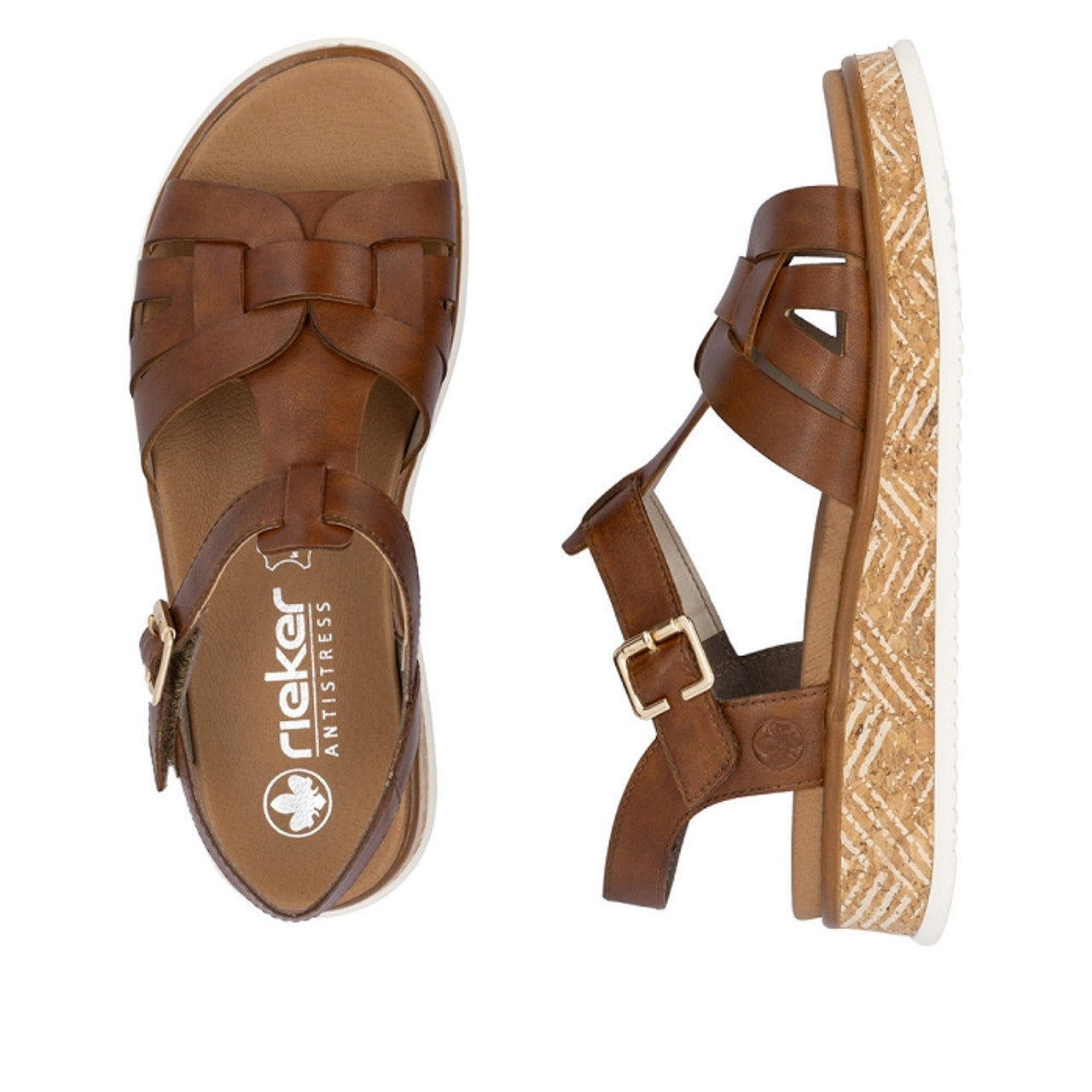 Rieker tan sandal W0853-24