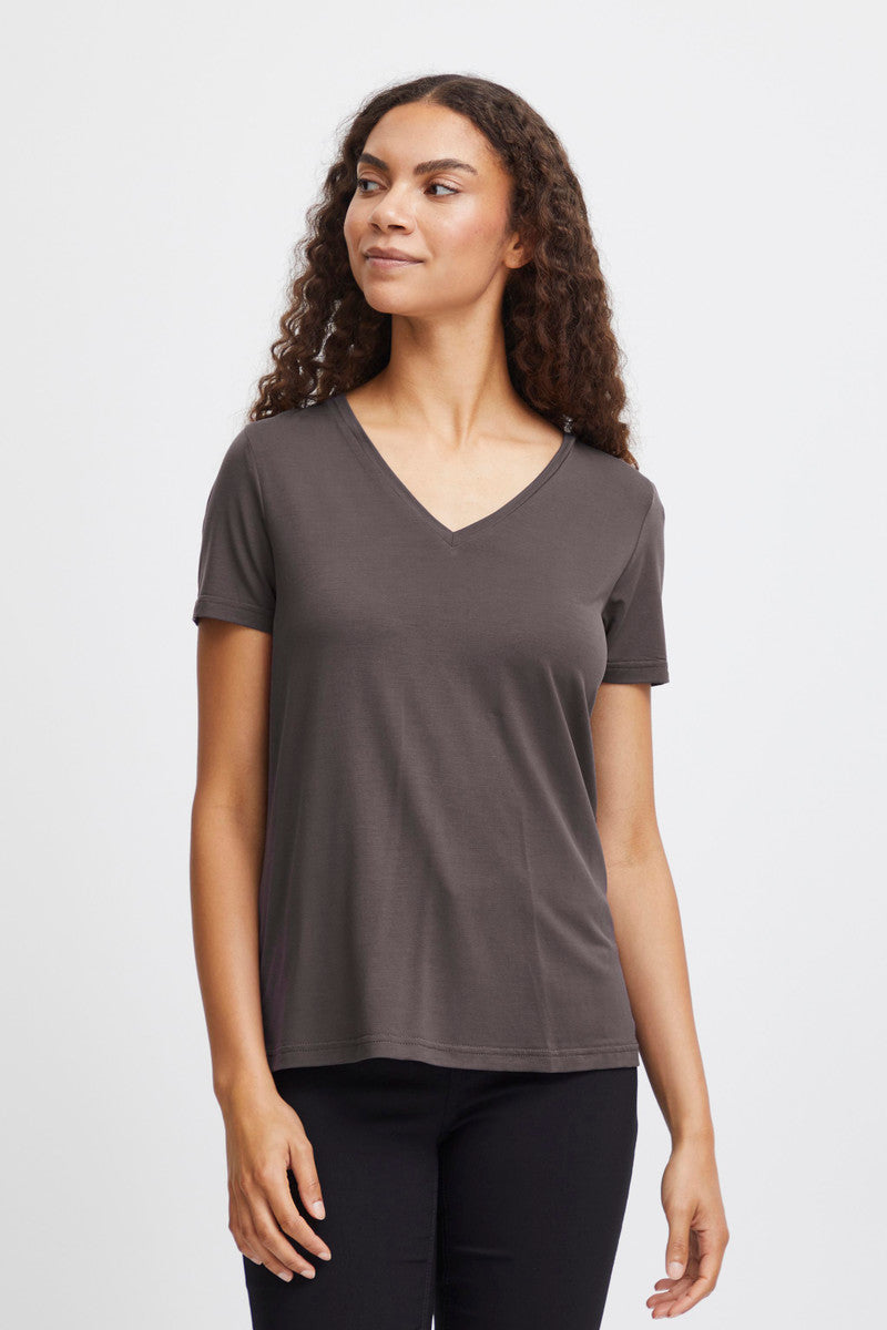 Byrexima V-neck Tshirt (asphalt)