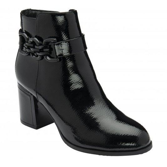 Lotus Amarin black ankle boot