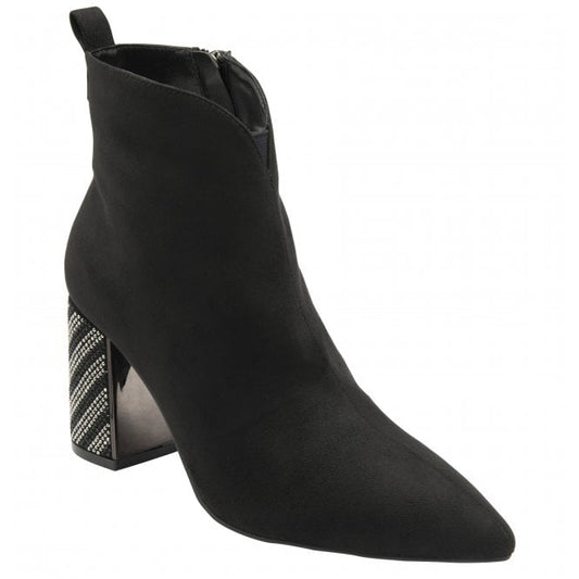 Lotus Lori Black Ankle Boots