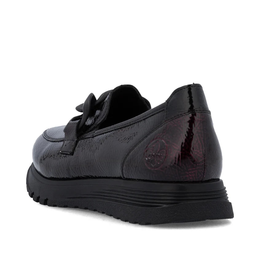 Rieker Red Patent Loafer 49051-35