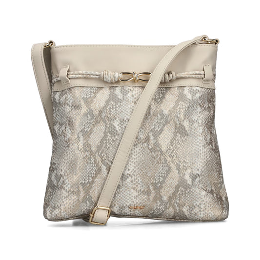 Rieker H1346/92 cream snake bag