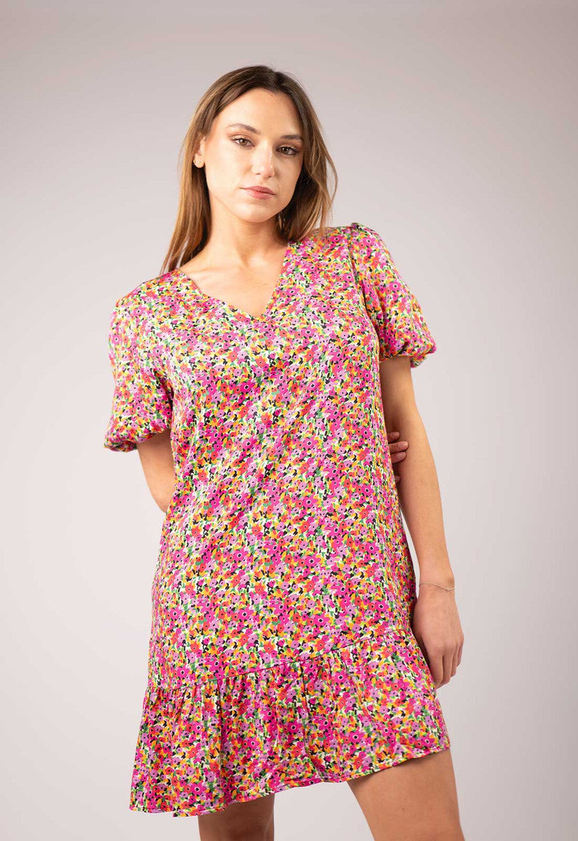 Leane Short Ruffled Dress
