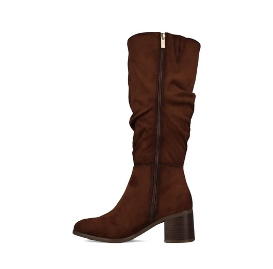 Xti Brown Suede Tall Boot 146530