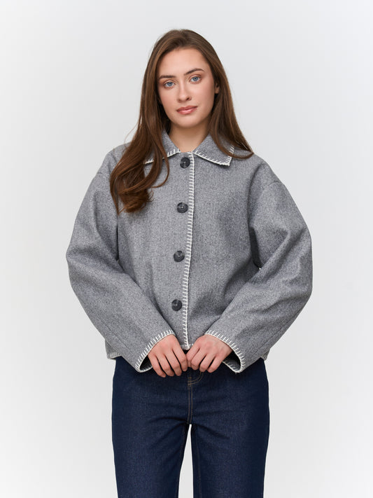 24Colours Grey Jacket Quality 90491