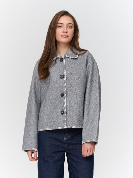 24Colours Grey Jacket Quality 90491