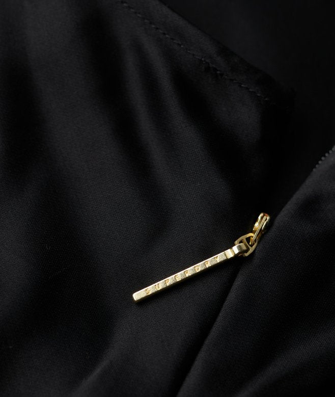 Satin Racer Midi Dress