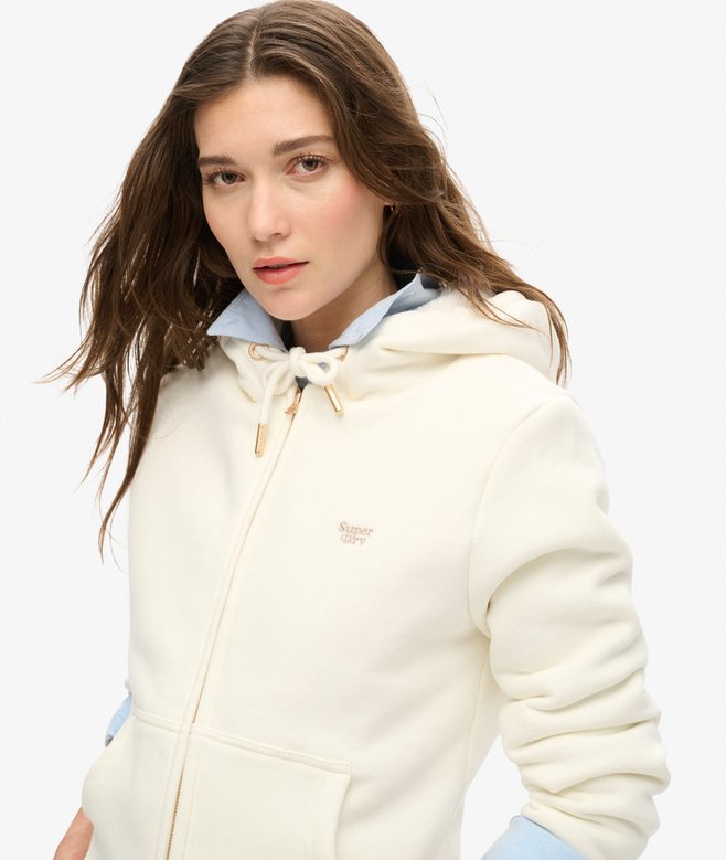 Essential Borg Lined Zip Hoodie