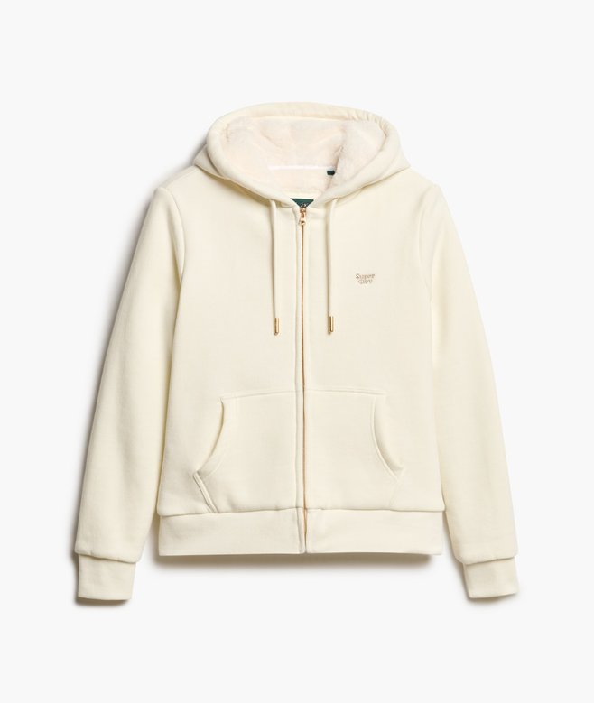 Essential Borg Lined Zip Hoodie