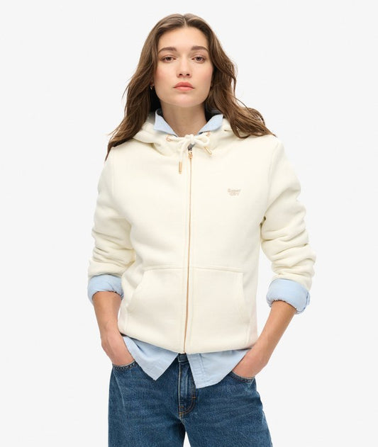 Essential Borg Lined Zip Hoodie