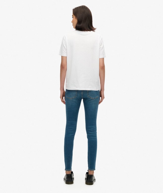 Organic Cotton Vintage Mid Rise Skinny Jeans