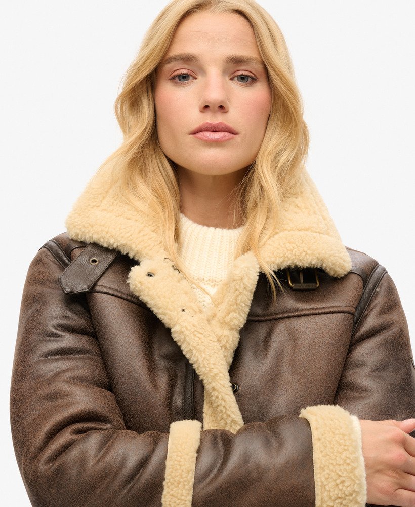 Faux Shearling Crop Jacket