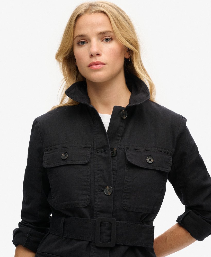 Cotton Belted Safari Jacket