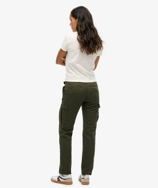 Mid Rise Slim Cargo Trousers