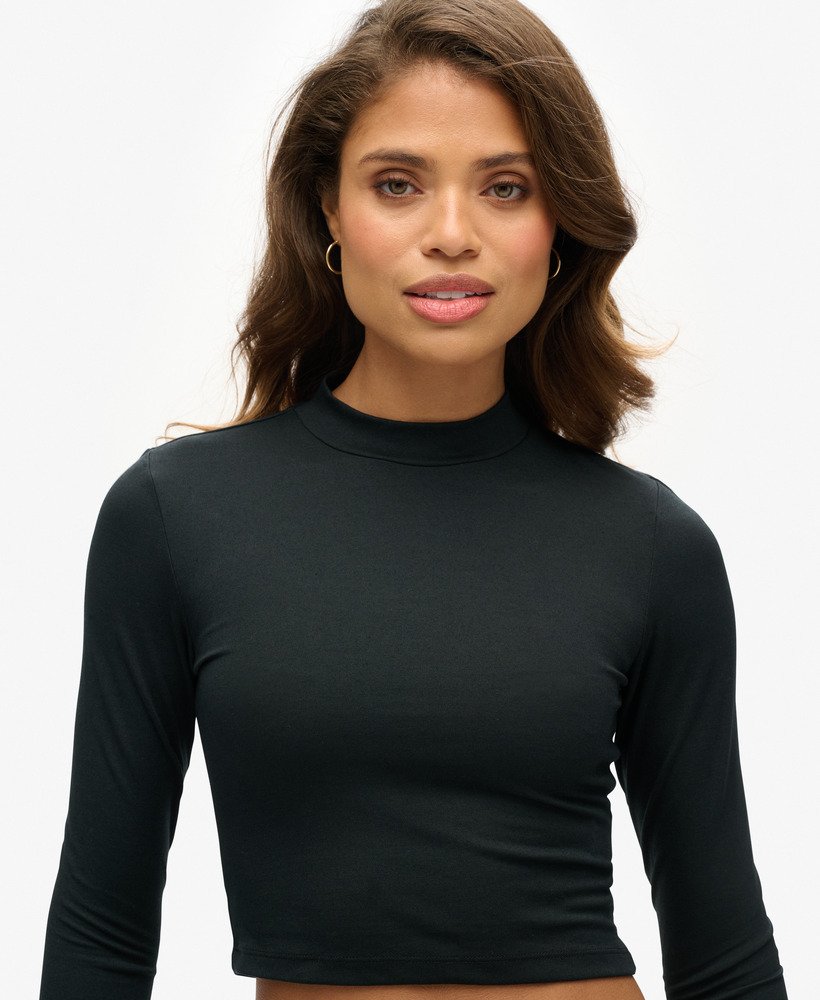 Long Sleeve Open Back Top