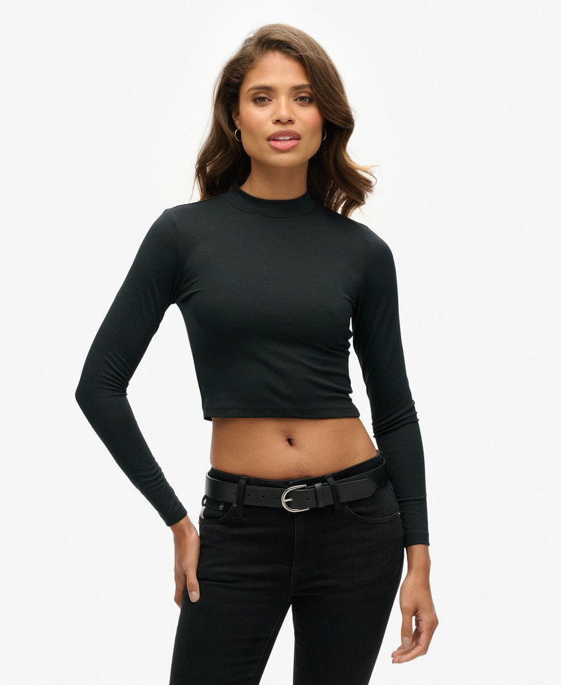Long Sleeve Open Back Top