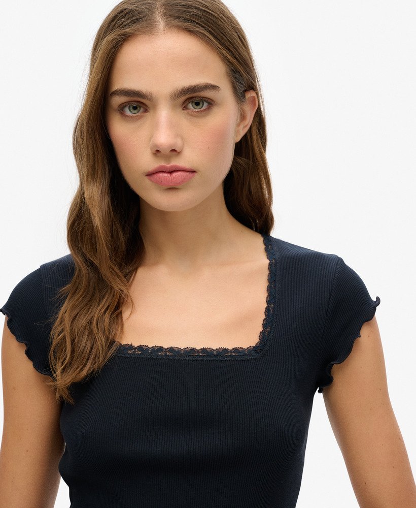 Essential Square Neck Short Sleeve T-Shirt