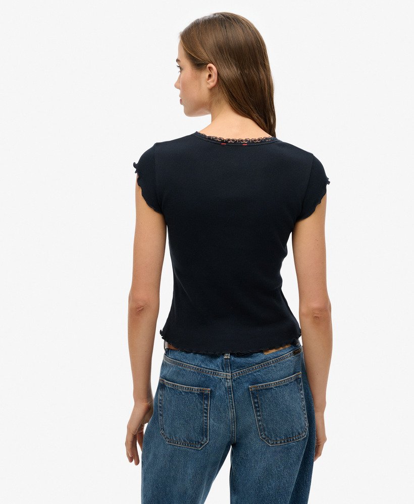 Essential Square Neck Short Sleeve T-Shirt