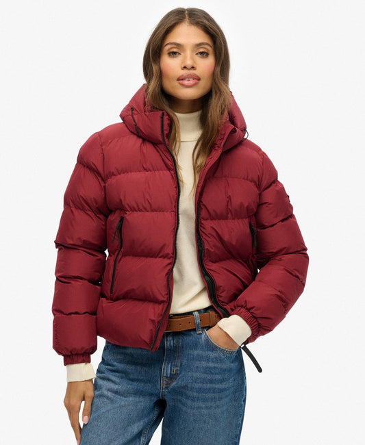 Hooded Sports Puffer Jacket