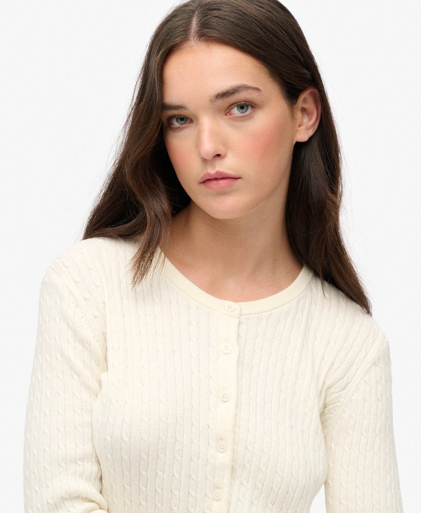 Essential Cardigan (Off White)
