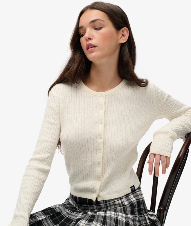 Essential Cardigan (Off White)
