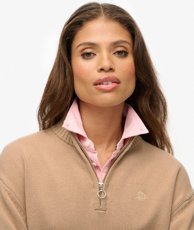 Knitted Half Zip Jumper