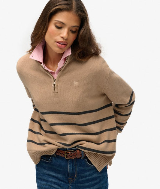 Knitted Half Zip Jumper