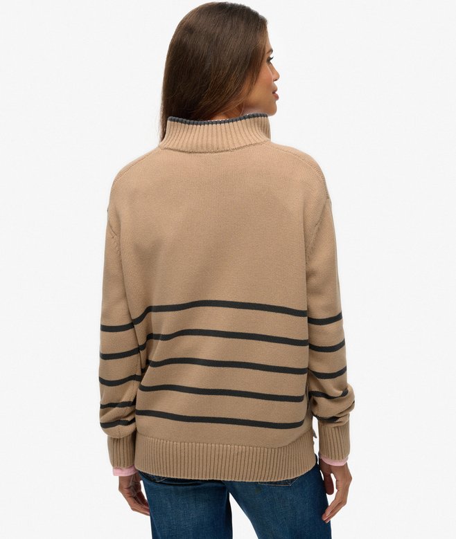 Knitted Half Zip Jumper