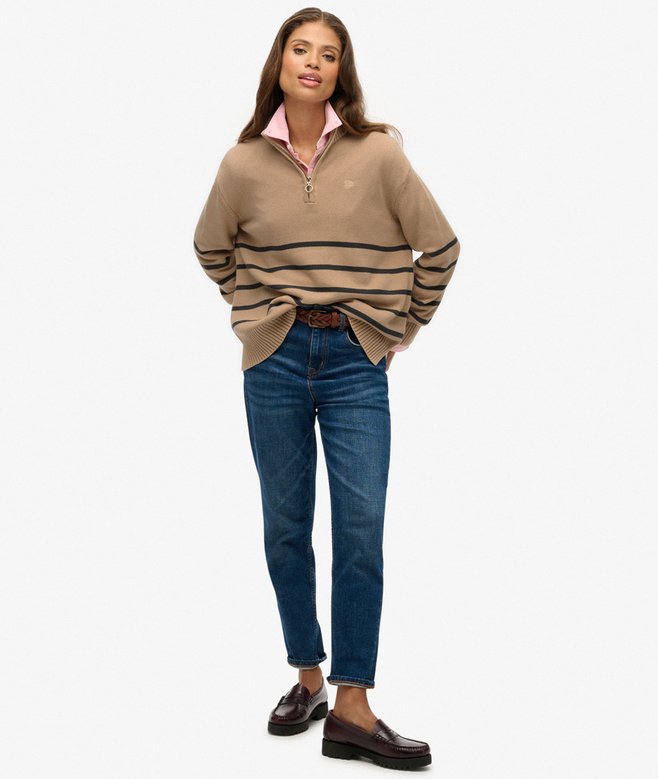 Knitted Half Zip Jumper