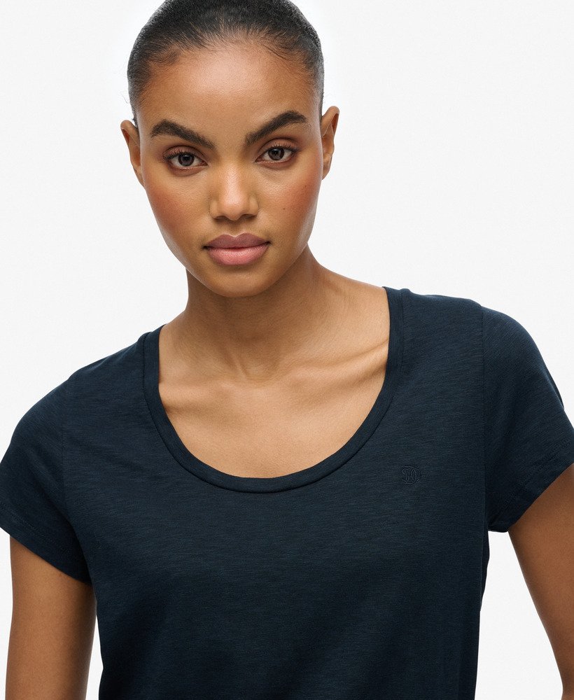 Studios Scoop Neck T-Shirt Eclipse Navy
