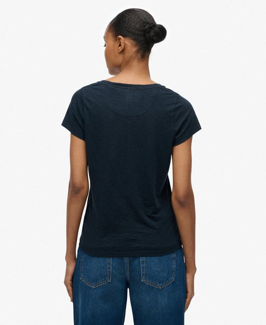 Studios Scoop Neck T-Shirt Eclipse Navy