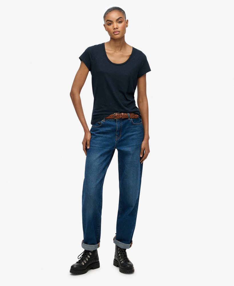 Studios Scoop Neck T-Shirt Eclipse Navy