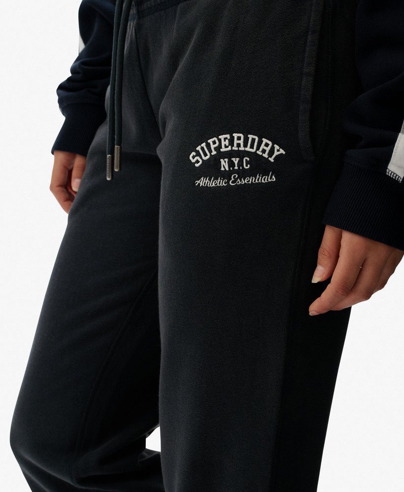 Athletic Embroidered Flare Joggers - Eclipse Navy