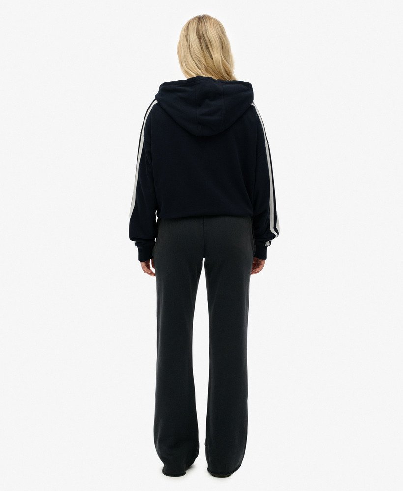 Athletic Embroidered Flare Joggers - Eclipse Navy