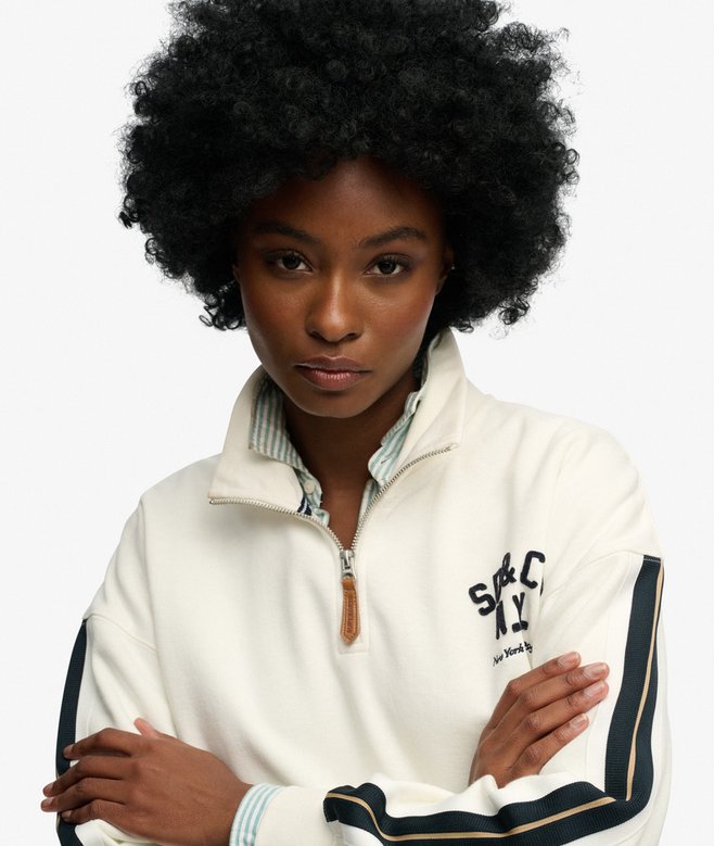 Country Club Appliqué Half Zip