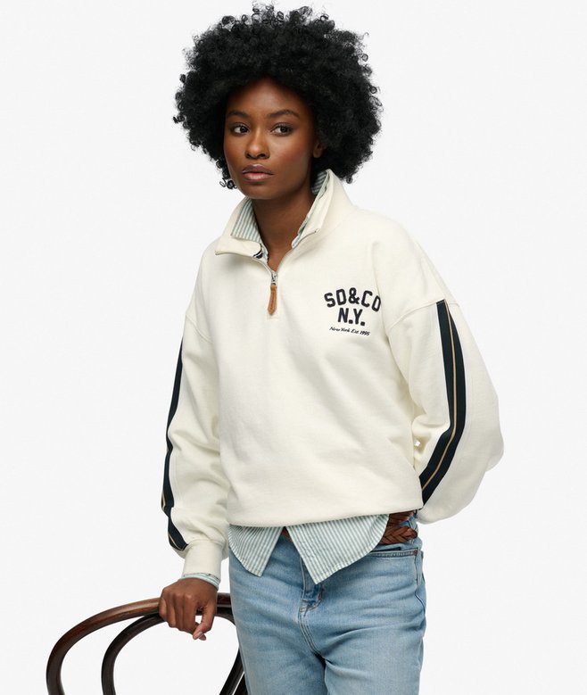Country Club Appliqué Half Zip