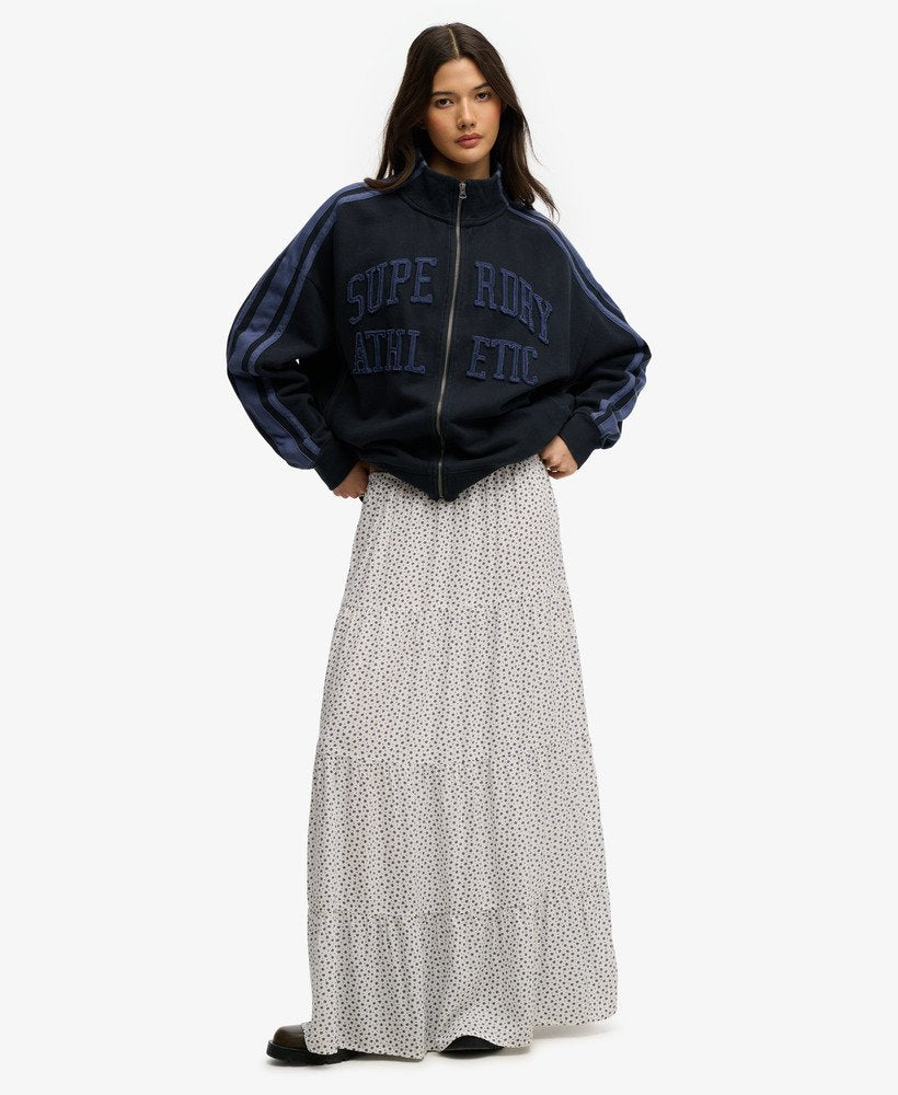 Woven Tiered Maxi Skirt