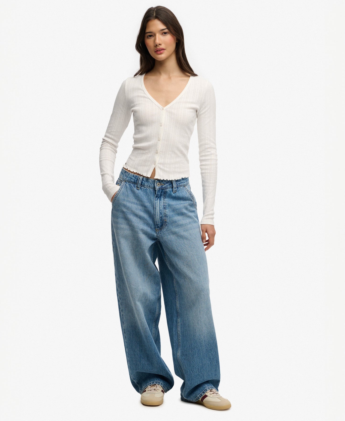 Athletic Essential Pointelle Cardigan