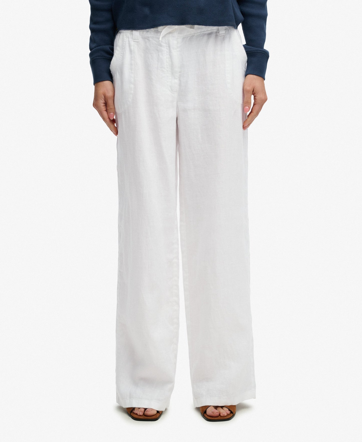 Linen Low Rise Pants