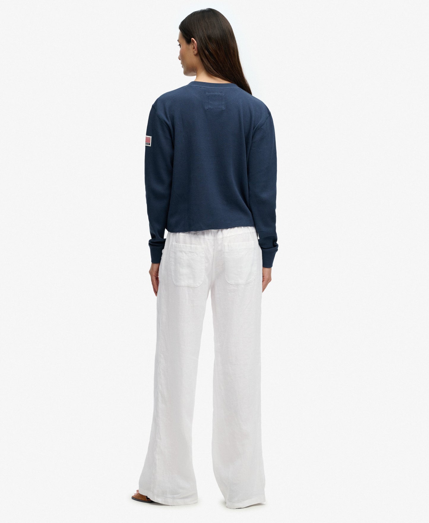 Linen Low Rise Pants
