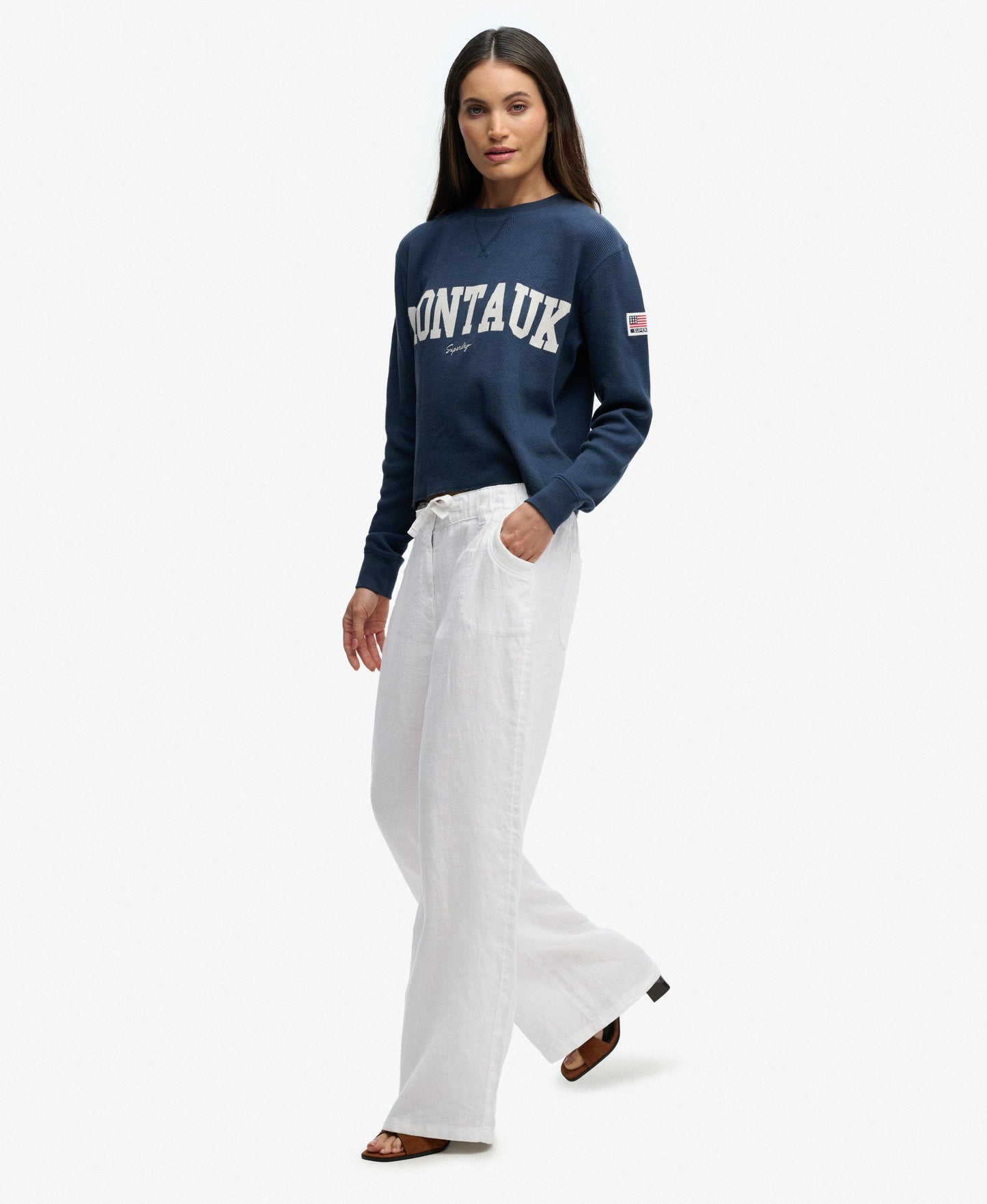 Linen Low Rise Pants
