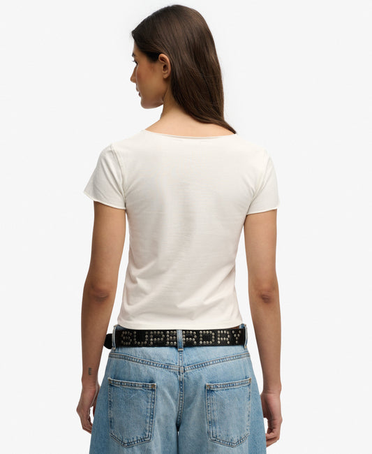 Athletic Essentials Gathered Short Sleeve Top