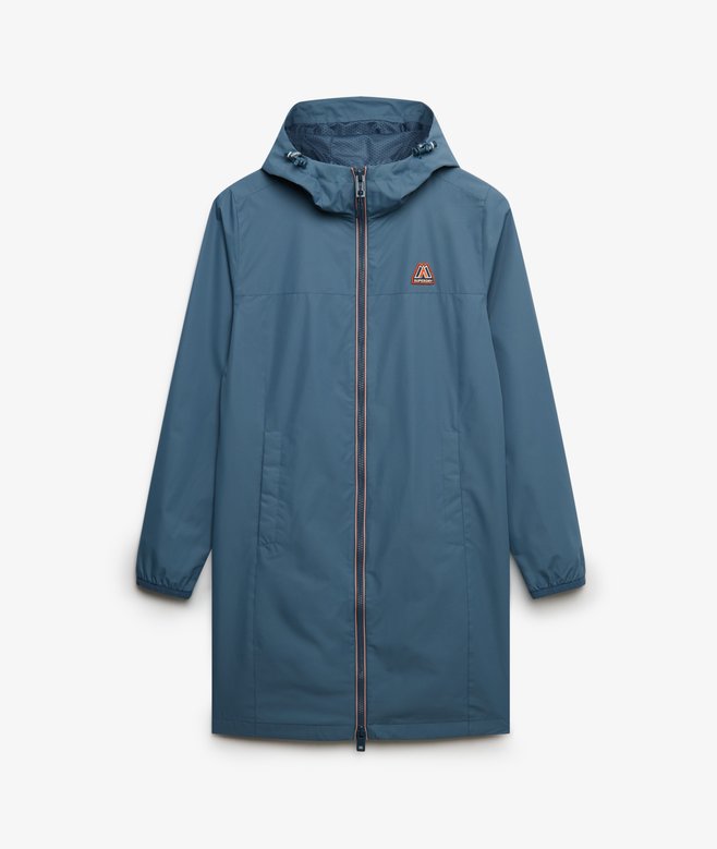 Longline Tri Coloured Windbreaker Jacket