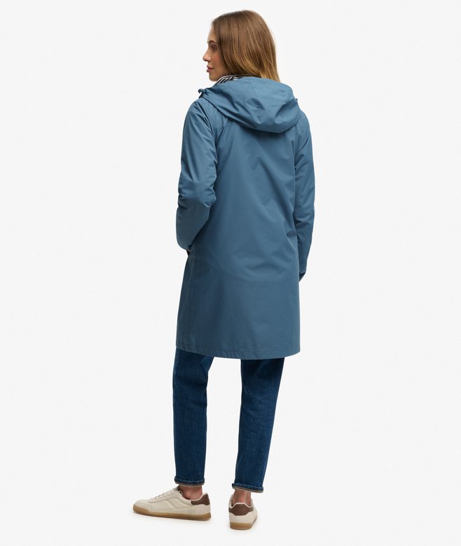 Longline Tri Coloured Windbreaker Jacket