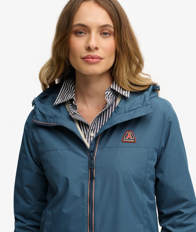 Longline Tri Coloured Windbreaker Jacket
