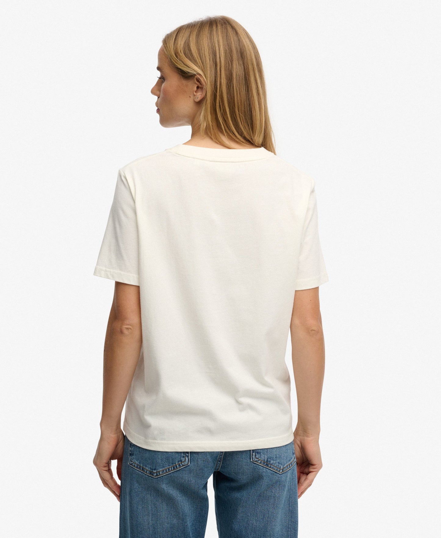Luxe Casual Relaxed T-Shirt Cream