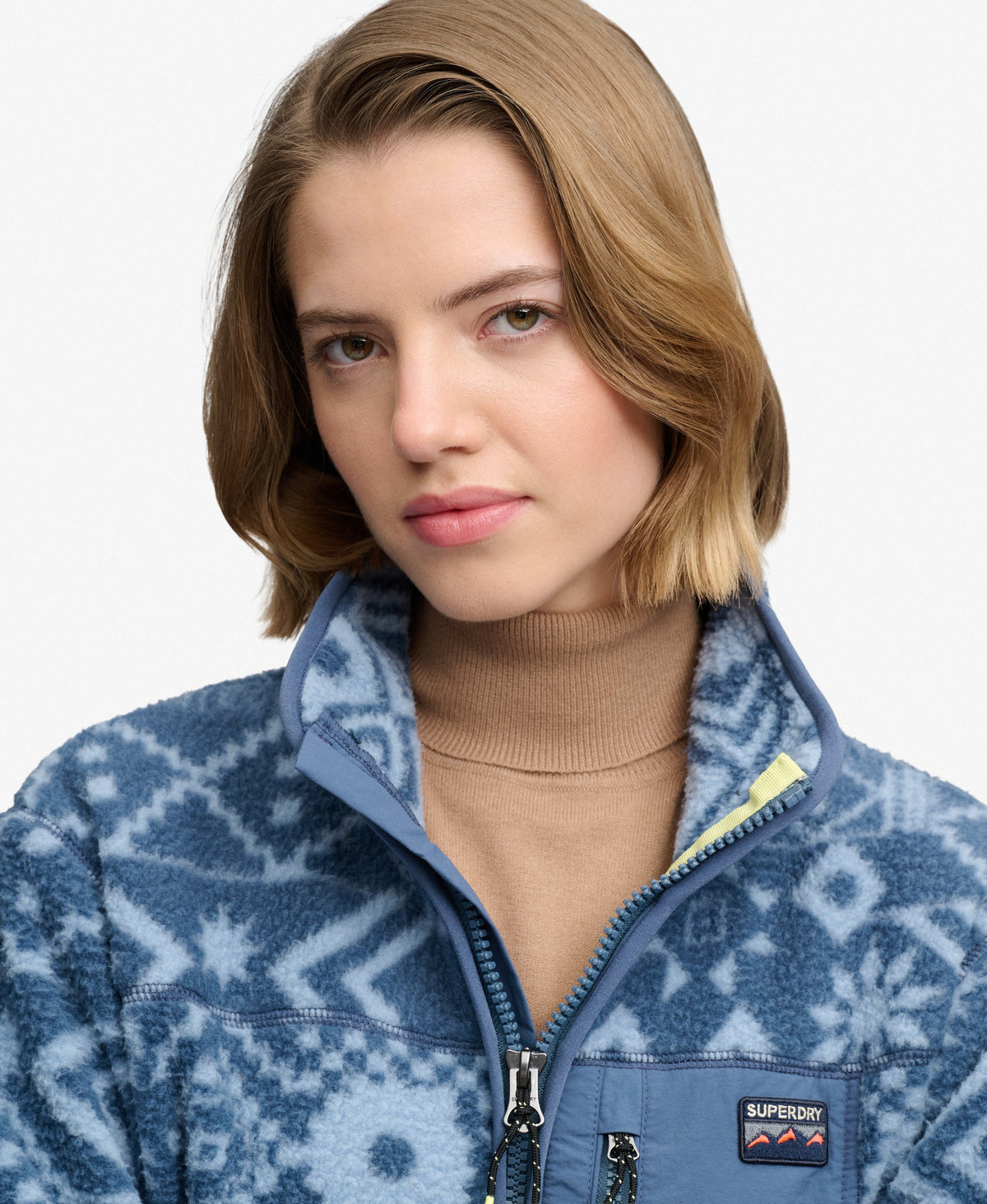 Outdoor Printed Zip Fleece