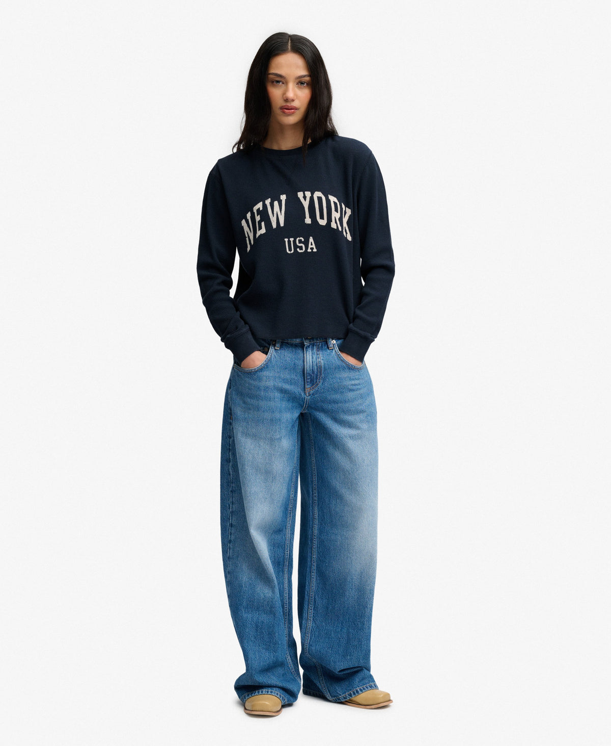 Athletic Essential Graphic Long Sleeve Top