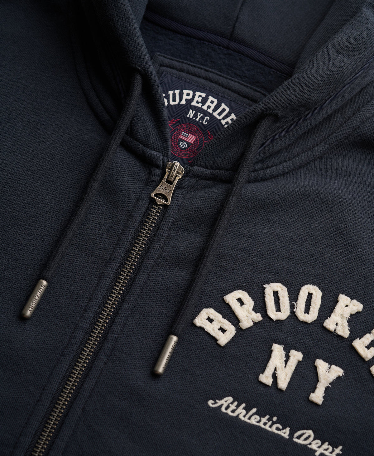 Athletic Essential Relaxed Crop Zip Hoodie