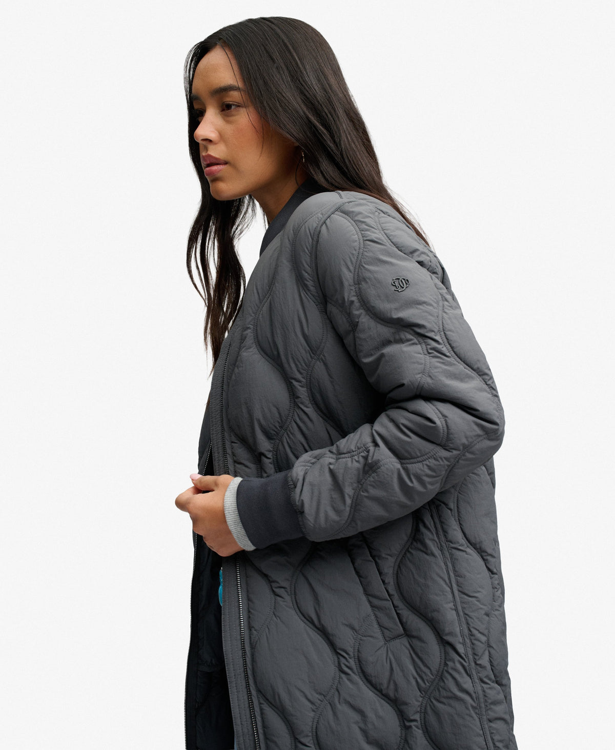 Longline Onion Quilt Liner Jacket